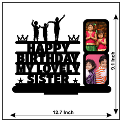 Happy Birthday My Lovely Sister Stand Frame - Next Print