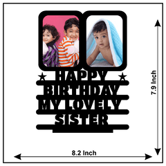 Happy Birthday My Lovely Sister Stand Frame - Next Print