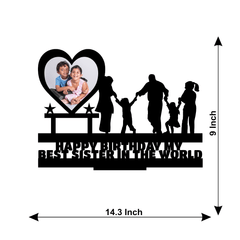 Happy Birthday My Lovely Sister Stand Frame - Next Print