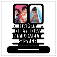 Happy Birthday My Lovely Sister Stand Frame - Next Print