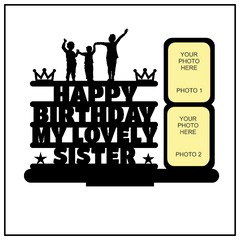 Happy Birthday My Lovely Sister Stand Frame - Next Print