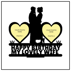 HAPPY BIRTHDAY MY LOVELY WIFE STAND FRAME - Next Print