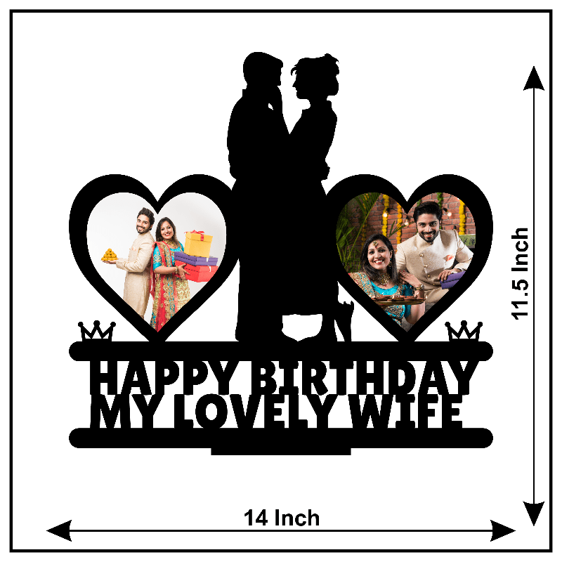 HAPPY BIRTHDAY MY LOVELY WIFE STAND FRAME - Next Print