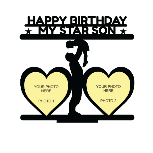 Happy Birthday My Star Son Stand Frame - Next Print