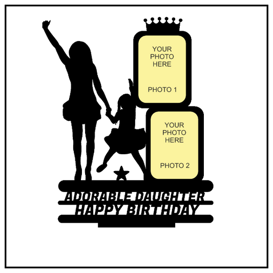 Happy Birthday To Adorable Daughter Stand Frame - Next Print