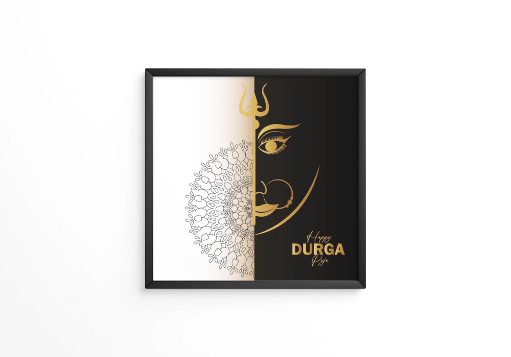 Happy Druga Puja frame - Next Print