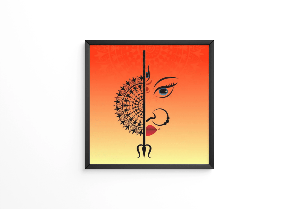 Happy Druga Puja frame - Next Print