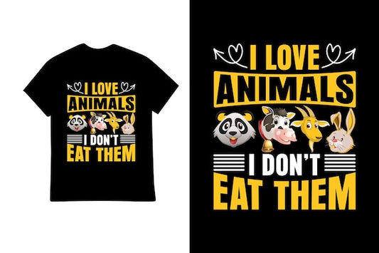 Next Print Happy world vegan day t shirt design Illustration