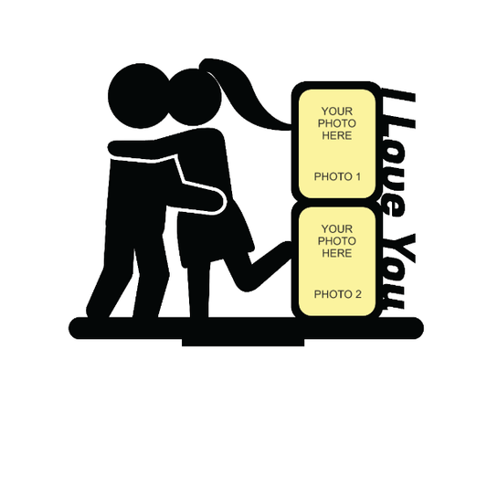 I LOVE YOU DOUBLE IMAGE STAND FRAME 106 - Next Print