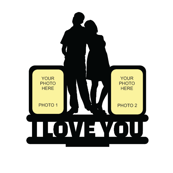 I LOVE YOU DOUBLE IMAGE STAND FRAME 110 - Next Print