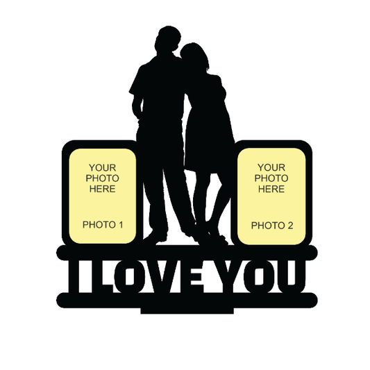 I LOVE YOU DOUBLE IMAGE STAND FRAME 110 - Next Print