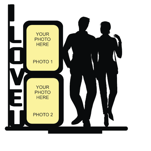 I LOVE YOU DOUBLE IMAGE STAND FRAME 116 - Next Print