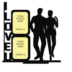 I LOVE YOU DOUBLE IMAGE STAND FRAME 116 - Next Print