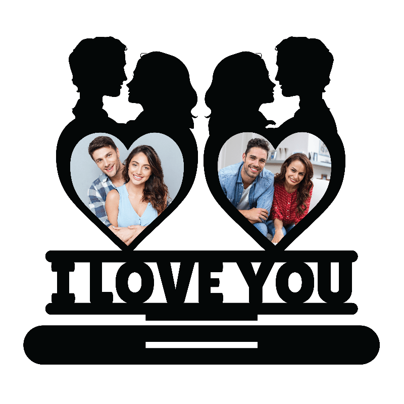 I LOVE YOU DOUBLE IMAGE STAND FRAME 131 - Next Print