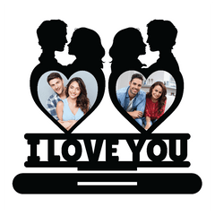 I LOVE YOU DOUBLE IMAGE STAND FRAME 131 - Next Print