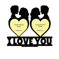 I LOVE YOU DOUBLE IMAGE STAND FRAME 131 - Next Print
