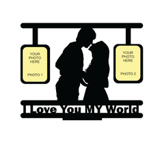 I LOVE YOU MY WORLD STAND FRAME 135 - Next Print
