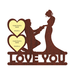 I LOVE YOU THE LOVELY DOUBLE IMAGE WALLFRAME - Next Print