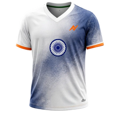 Independence 2026 White Navy Freedom Wave Sports Jersey front view