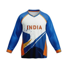 Next Print Customised India cricket team sports kit jersey with name and number print.