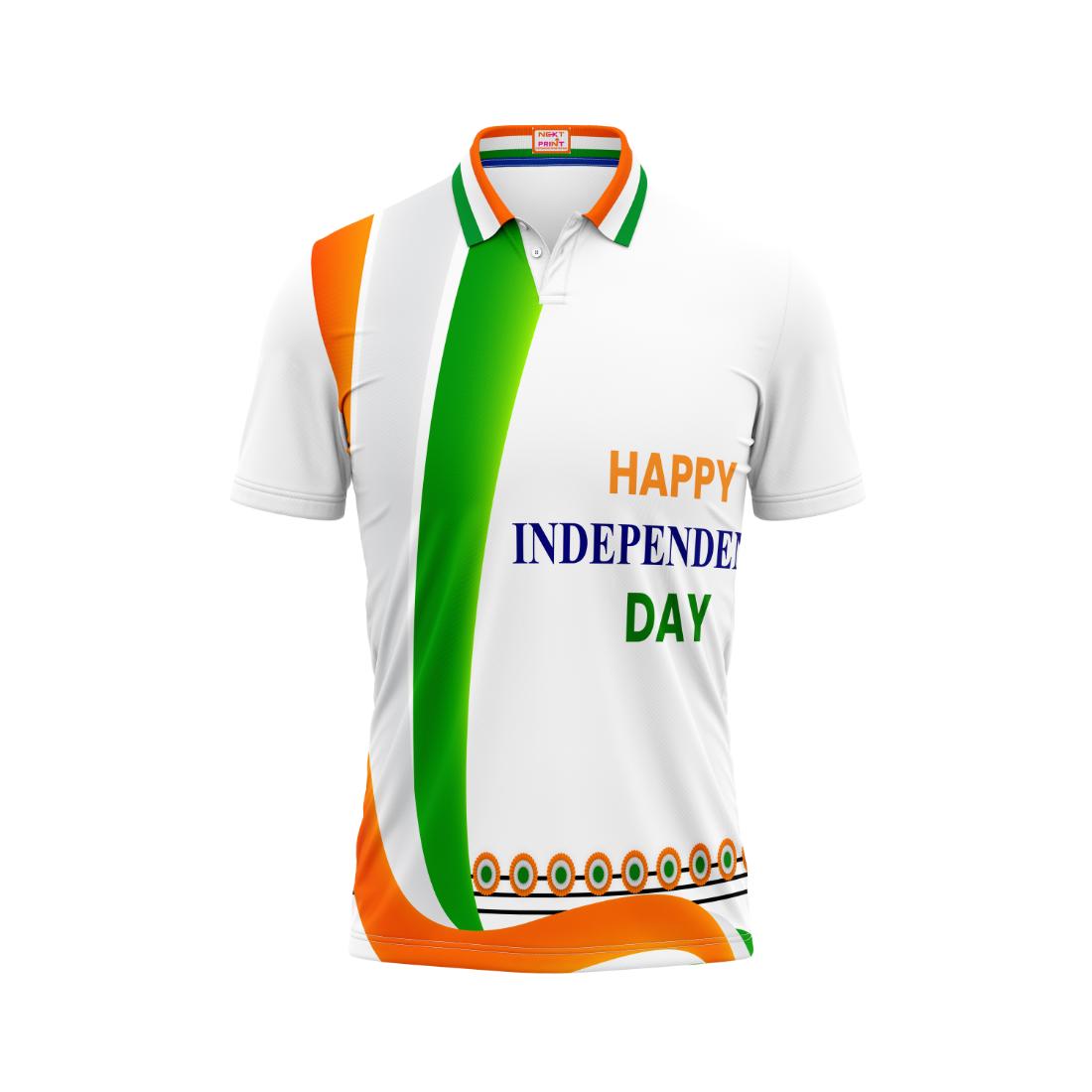 India Independence Day Rang De Basanti Saffron Patriotic Printed T-Shirt | NextPrint