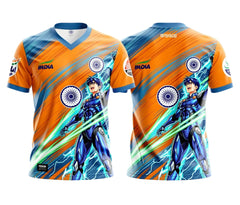 Proud India stands tall tricolor graphic jersey
