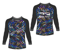Jersey sports abstract texture tshirt design for racing soccer gaming motocross cycling