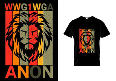 Next Print lion anon typography t shirt design