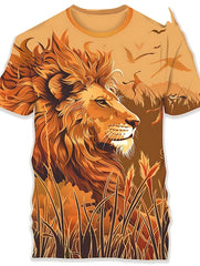 Next Print lion with a shirt that says lion on it