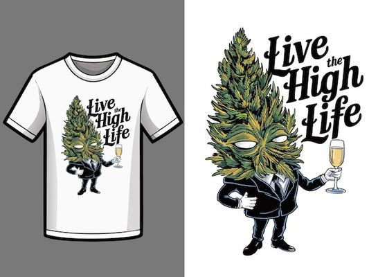 Next Print Live the High Life A Playful T-Shirt.