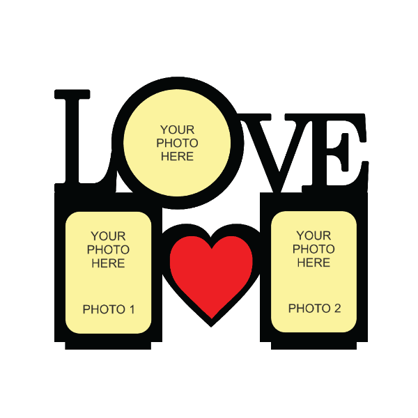 LOVE STAND FRAME WITH THREE BEAUTIFUL IMAGES - Next Print