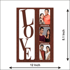 Love Wall Frame With 3 Beautiful Pics - Next Print
