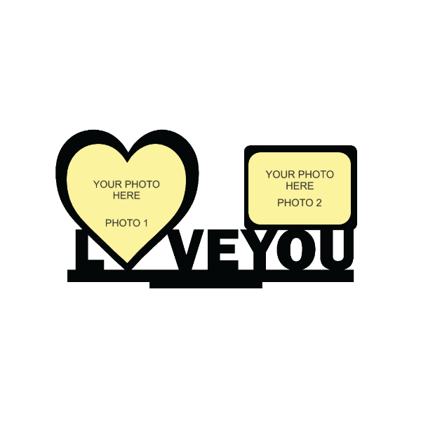 LOVE YOU DOUBLE IMAGE STAND FRAME 70 - Next Print