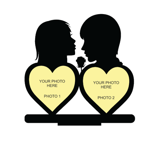 LOVEABLE LOVERS DOUBLE IMAGE STAND FRAME - Next Print
