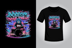 Next Print Modern Music Printed T-Shirt.