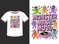 Next Print Monster Mash Mood T-shirt Illustration