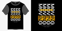 Next Print Moving Forward typography tshirt.