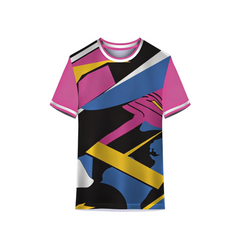 Multicolour abstract sublimation sports jersey for cricket, football and team wear with premium custom printed design by NextPrint