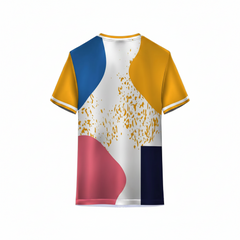 Multicolour Sports T-Shirt for Men & Women | Custom Team Jersey | Quick Dry Polyester Gym & Cricket T-Shirt
