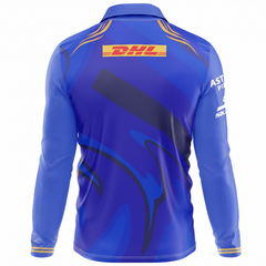 Premium full sleeve sports jersey backside with custom player print
