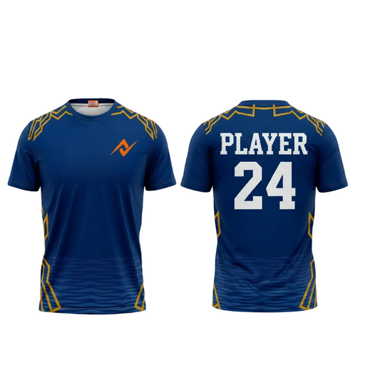 Custom Mumbai style round neck cricket fan wear with personalized name and number