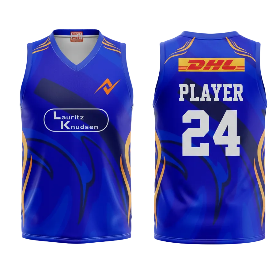 Custom Mumbai style sleeveless sports fan t shirt with personalized name and number