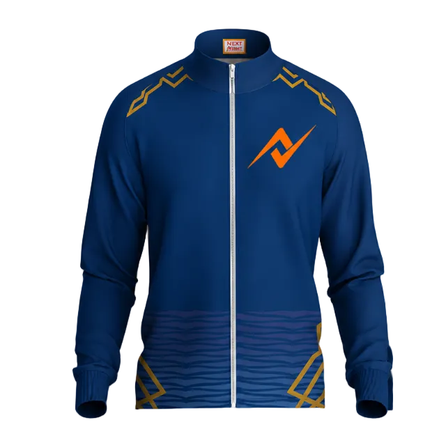 Elite Mumbai inspired royal blue sports jacket jersey front design