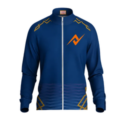 Elite Mumbai inspired royal blue sports jacket jersey front design