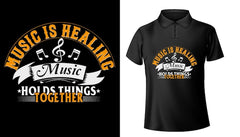 Next print Music is healing, music holds things together typography t shirt .