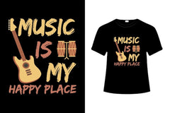 MUSIC IS MY LIFEVECTOR MUSIC TSHIRT DESIGN