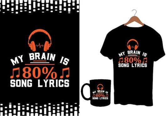 Next Print Music lover vintage retro t shirt .