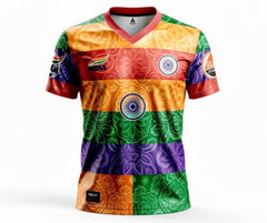 Nation First Desh Pahle bold tricolor graphic jersey