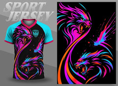 Next Print Neon Wolf Sport Jersey