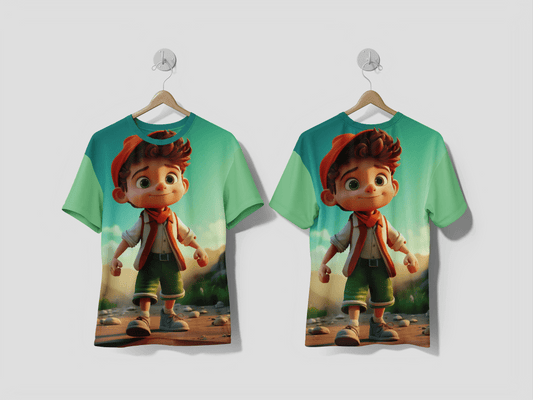 NEXT PRINT 3d cartoon character Design printed t-shirt - Next Print